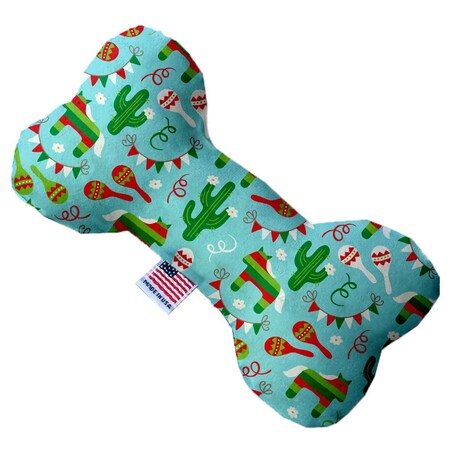 Mirage Pet Products 8 in. Turquoise Fiesta Bone Dog Toy 1190-TYBN8